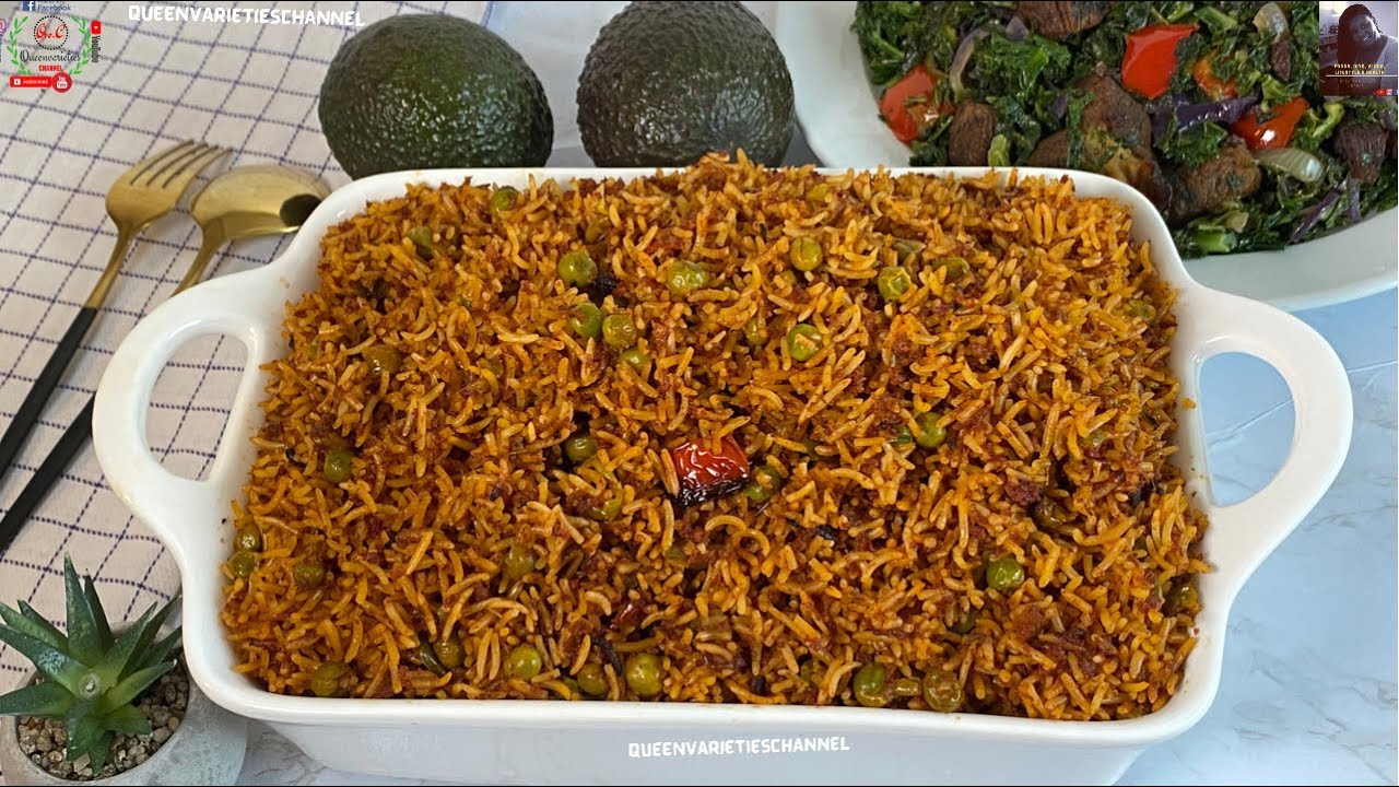 PERFECT CORNED BEEF JOLLOF RICE RECIPE: How To Prepare CORNED Beef Jollof Rice. The Most Delicious! background