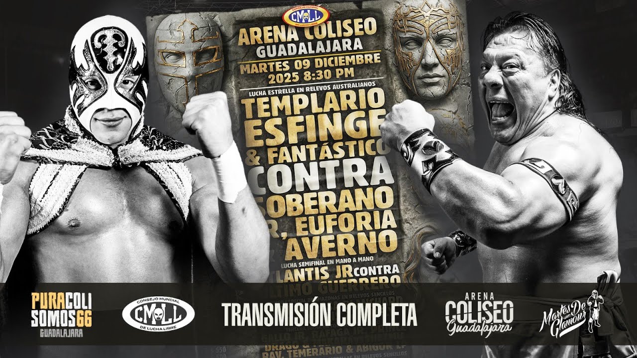 CMLL DESDE LA ARENA COLISEO DE GUADALAJARA: 09 DE DICIEMBRE 2025