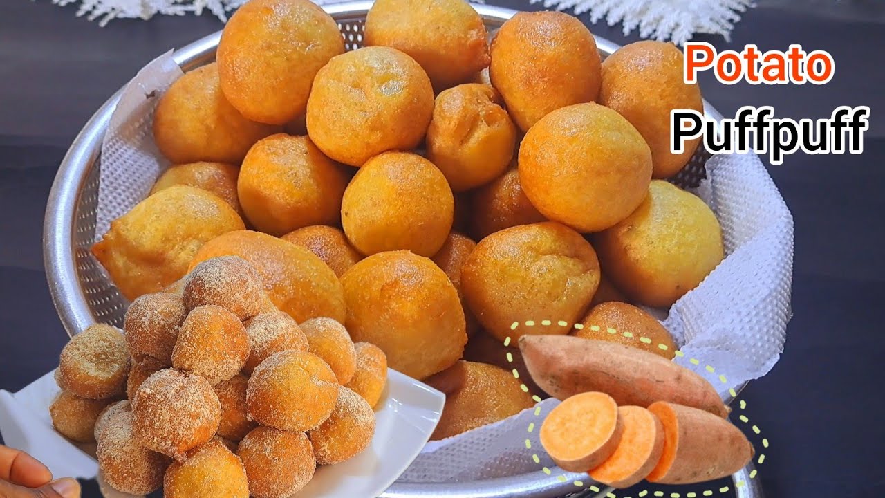 Latest Version😱 I Discovered how to make Sweet Potato Puffpuff with no nonsense added to it. background