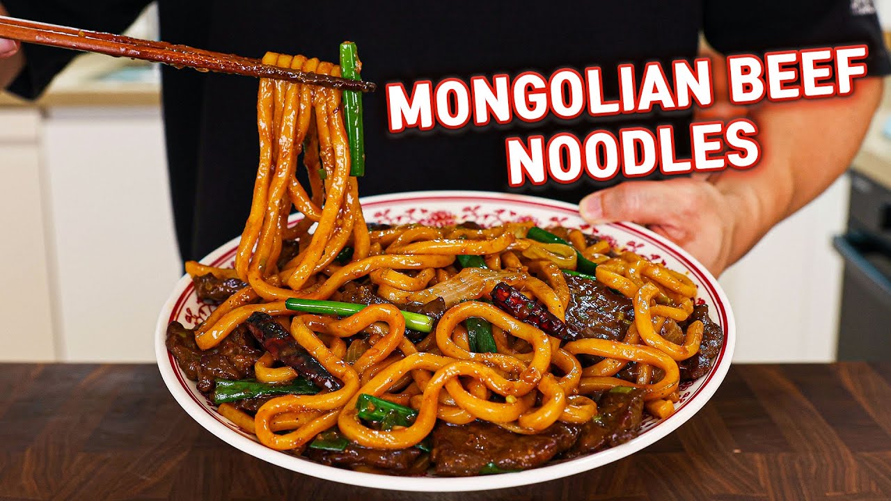 Trust Me! These 15 Minute Mongolian Beef Noodles Will Change Your LIFE! background