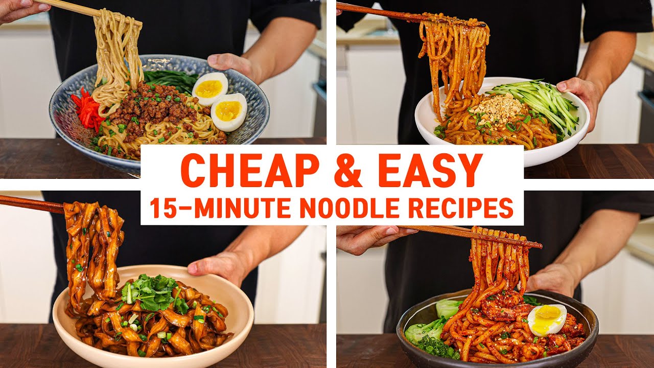 Cheap & Easy! 15 Minute Noodle Recipes For Noodle Lovers!
