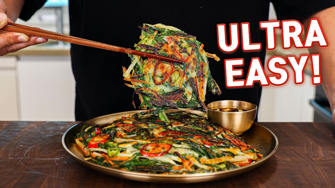 Turn Veggie Haters into Lovers with These Korean Vegetable Pancakes l Yachae Jeon background