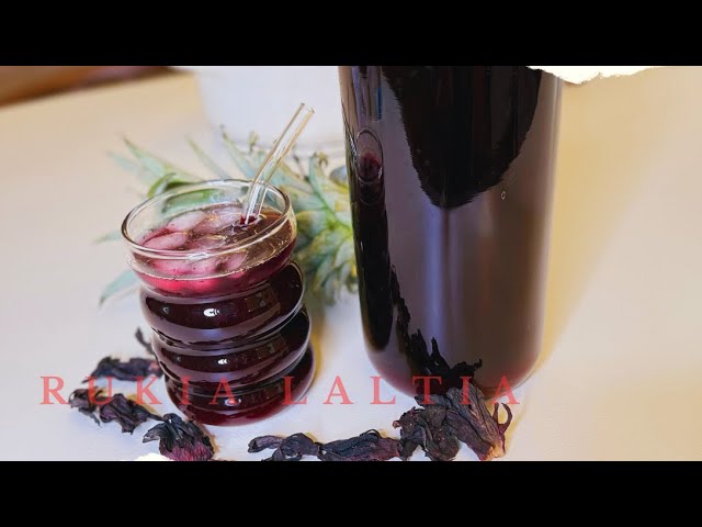 Let's Make Hibscus Pineapple Juice // Hibiscus Juice. #hibiscus #hibiscusjuice #juice