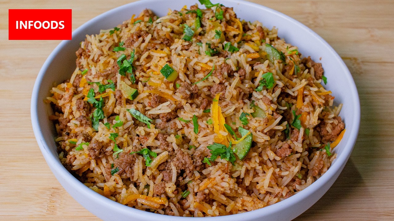 Minced Meat Pilau Recipe | How to Make Beef Pilau | Infoods