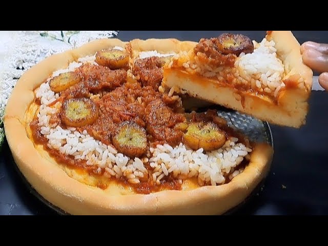 Rice and Stew PIZZA🍕Ready in 5 minutes/Very Cheap and Easy👌