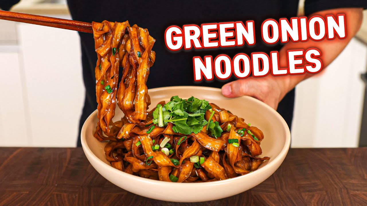 10 Minute Scallion Oil Noodles That Will Change Your LIFE (2 Ways) background