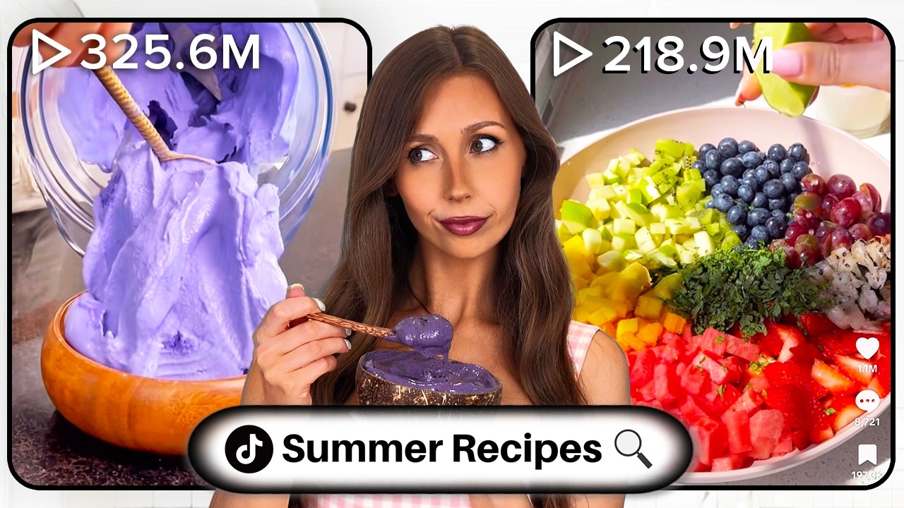 I Tested the MOST VIEWED TikTok Summer Recipes ☀️ background