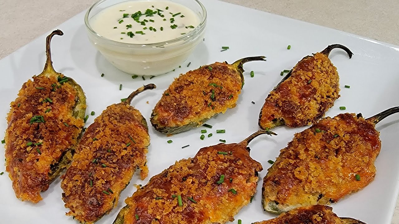 The BEST Baked Jalapeño Poppers | Best Appetizer background