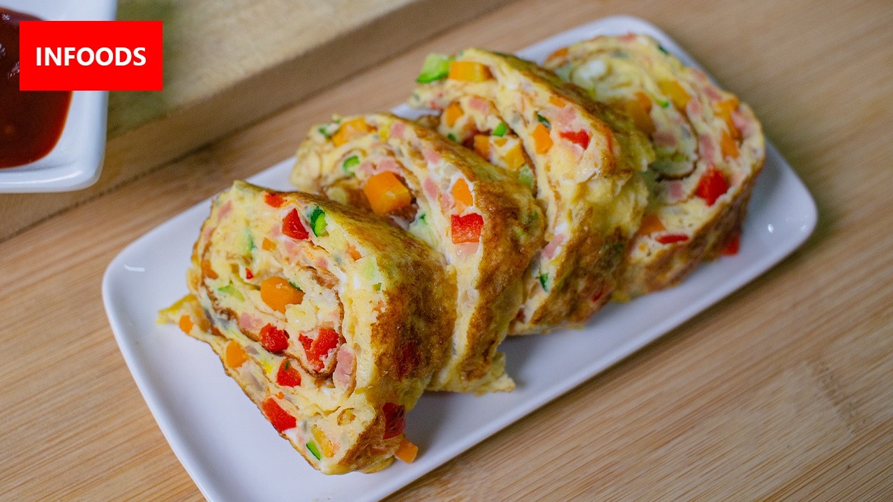 🇰🇷 Korean Egg Rolls Recipe | How to Make Korean Egg Rolls | Infoods