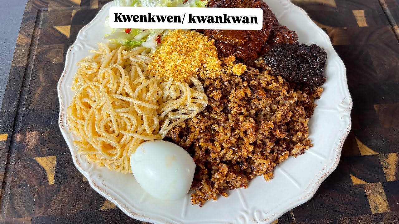 How To Make The Best Kwenkwen/ Kwankwan Rice | Lovystouch | Recipe background