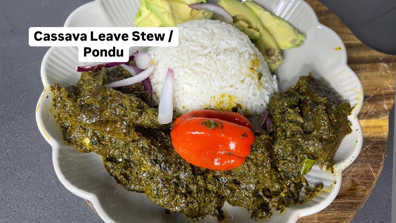 African Cassava leaf Stew  | Pondu | Recipe | Step By Step | Lovystouch