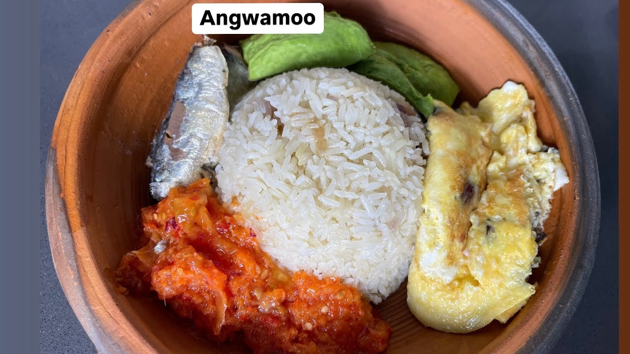 Angwamoo | Ghanaian Briased Rice & Pepper Salsa | Ready in 20mins background