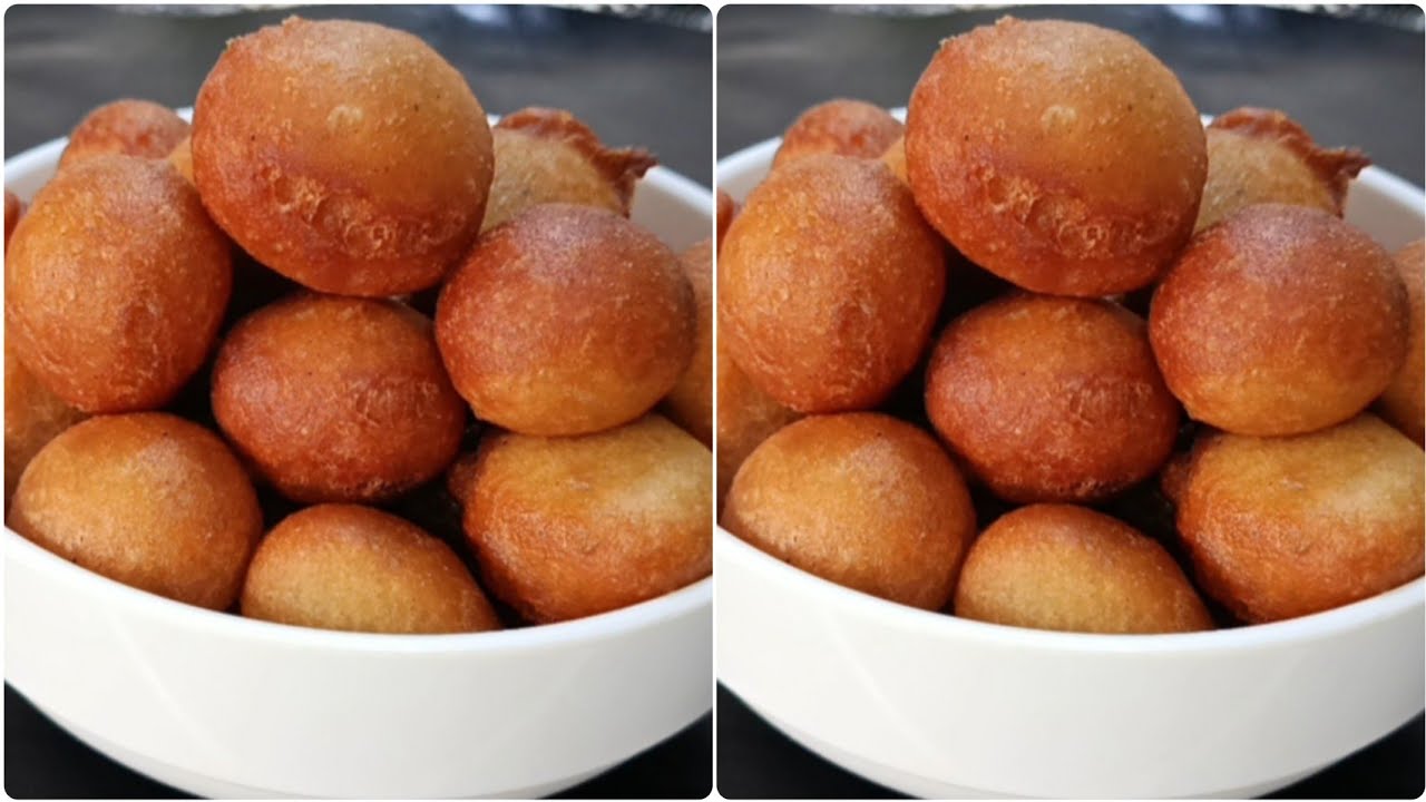 ONLY 4 INGREDIENTS 👌 NIGERIAN STREET PUFF-PUFF RECIPE 😍