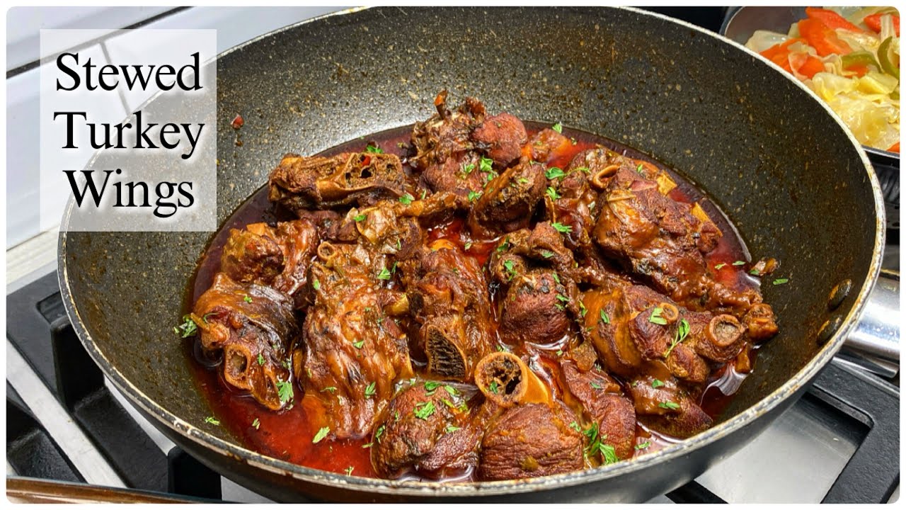 Brown Stew Turkey Wings! A delightful recipe