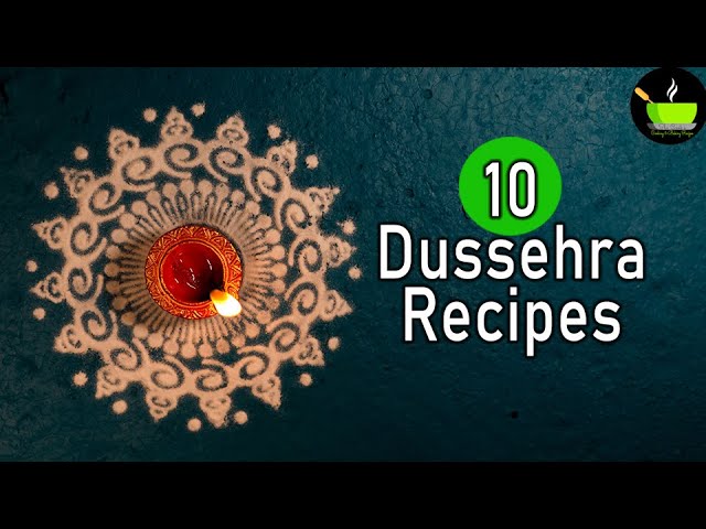 10 Dussehra Recipes | Navratri Recipes | Dussehra Special Food | Dussehra 2025 Recipes | Sweets background