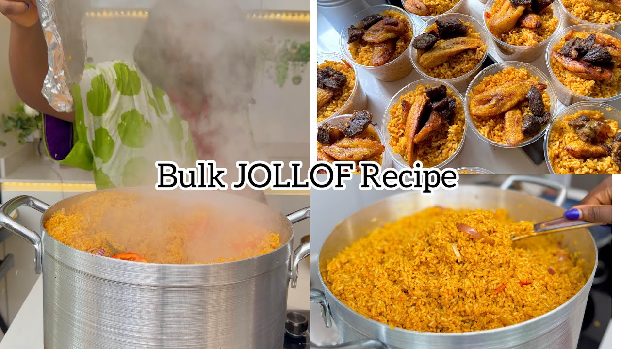 How To Make Smoky Party JOLLOF Rice For 20-30 People | Detailed| Very Delicious Nigerian Food