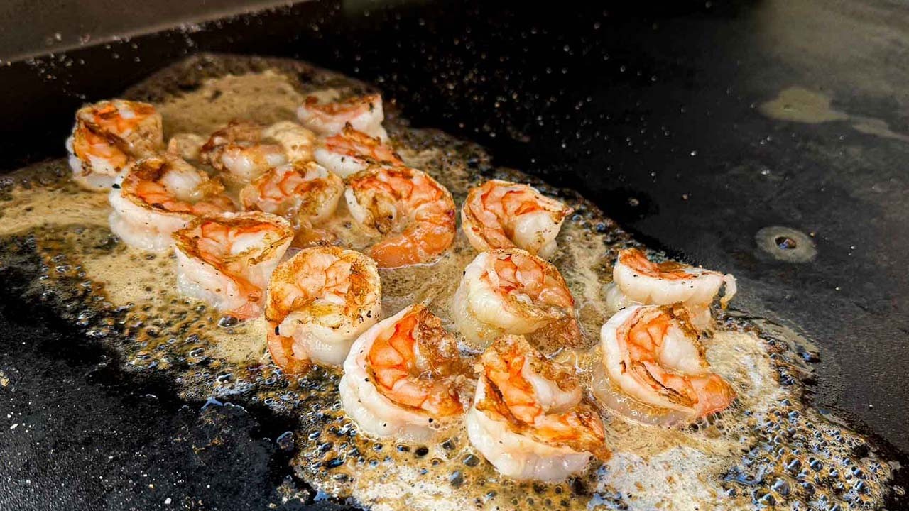 The Secret to JUICY Hibachi Shrimp on the Griddle
