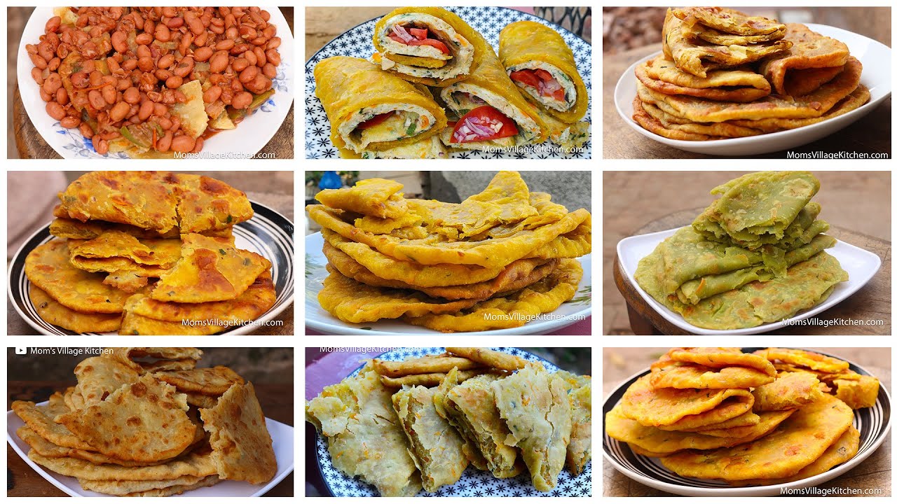 10 Delicious Ways to Prepare Chapati & Ugandan Rolex đł | Momâs Village Kitchen