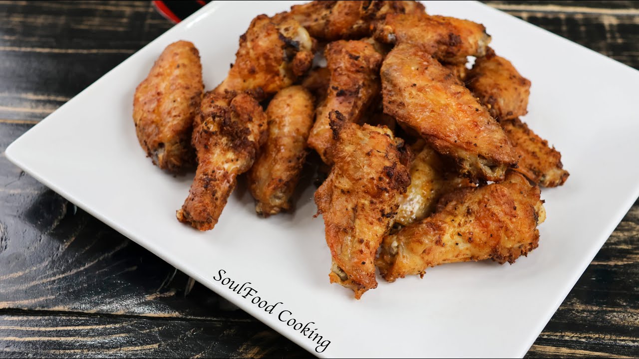 How to make EXTRA Crispy Baked Chicken Wings (No Fryer Needed!) background