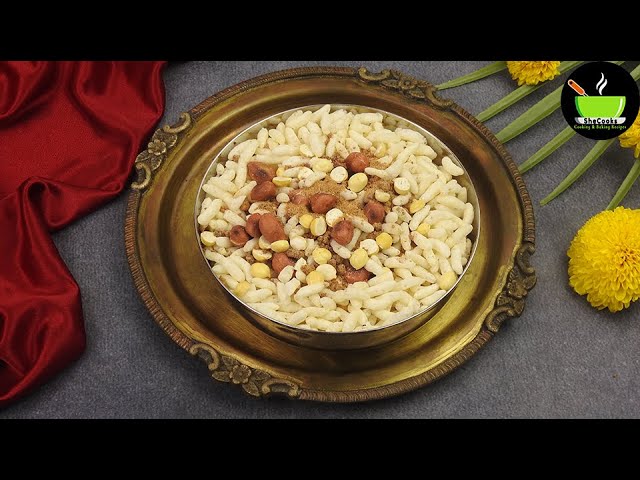 Pori Kadalai Recipe | Ayudha Pooja Recipes | Puffed Rice Chivda | Navratri Recipe | Murmura Snacks
