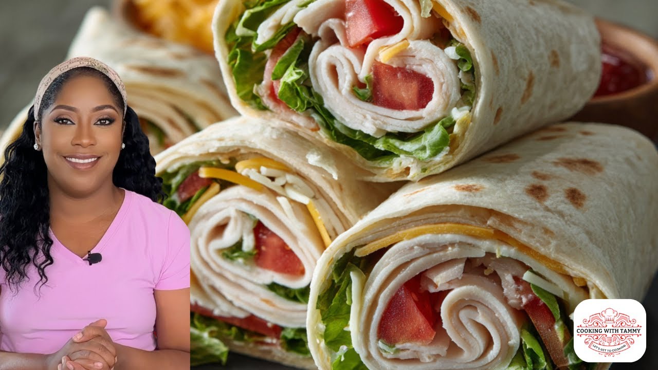 Let's Make Turkey Wrap Pinwheels | Quick 30-Minute Meals background