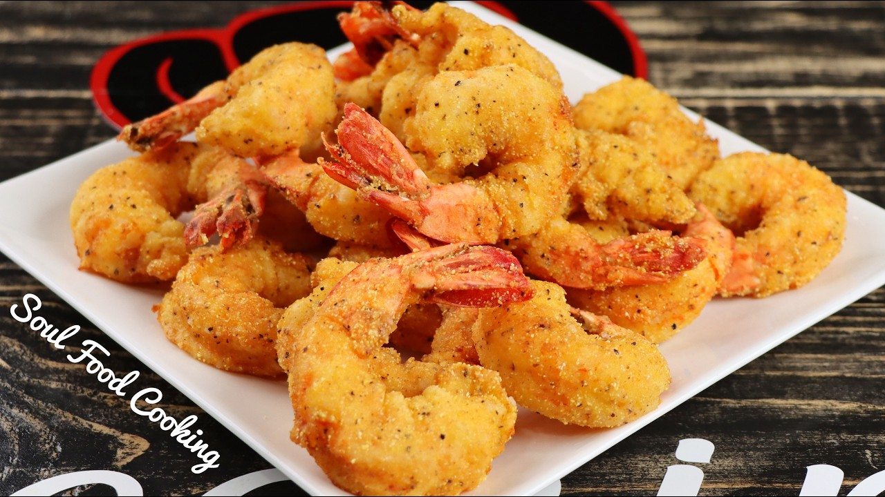 How to make Super Crispy Fried Shrimp! background