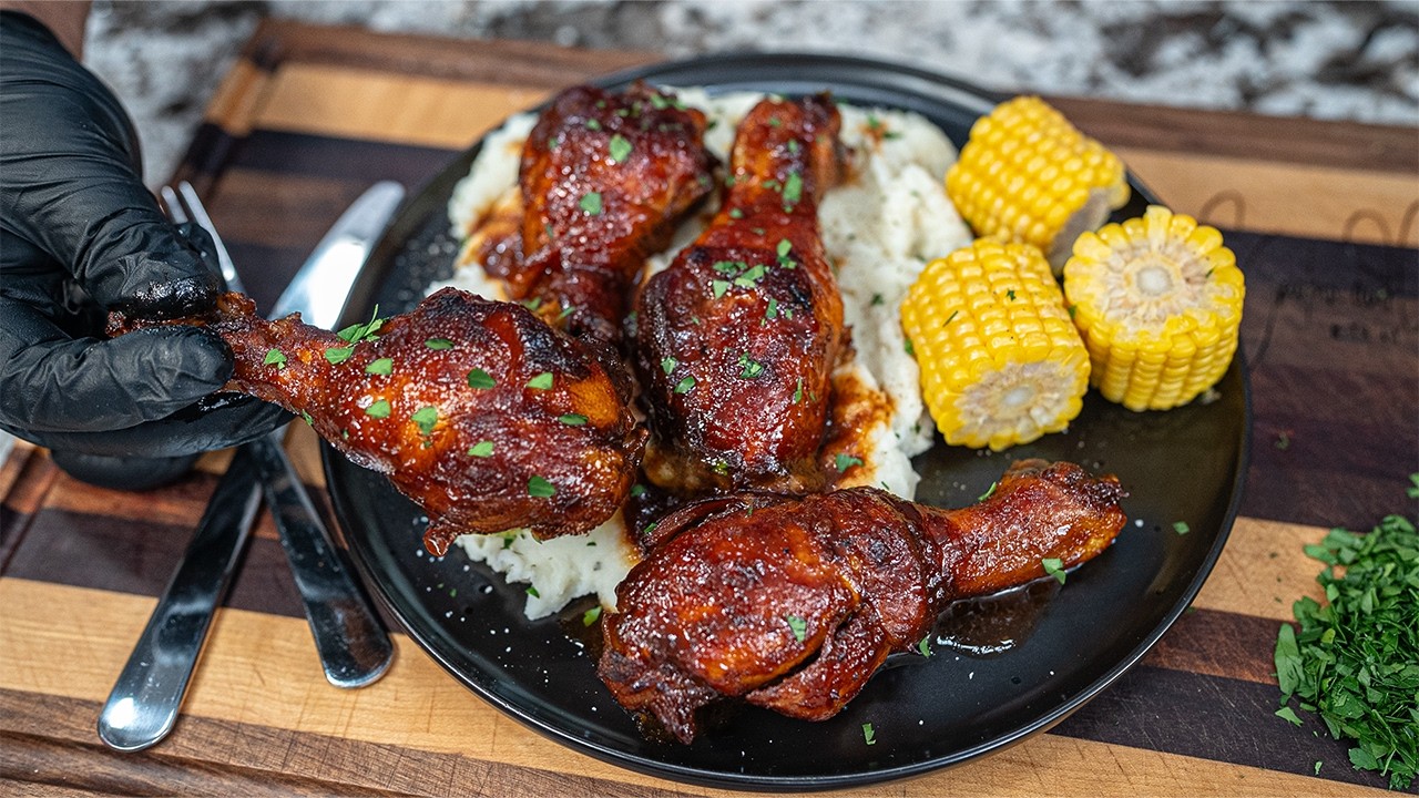 How to Make BBQ Chicken Legs in the Crockpot (Fall-Off-the-Bone!) backdrop