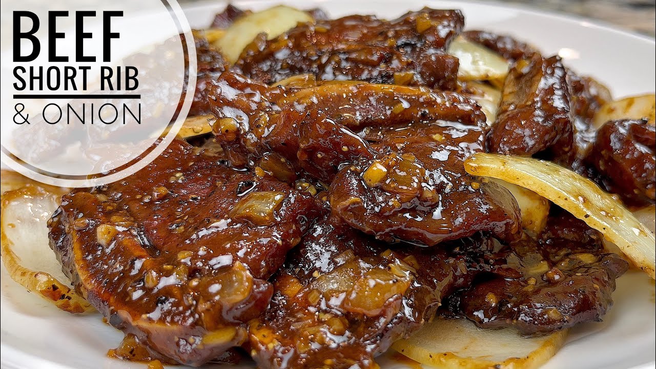 Beef Short Rib & Onion Stir Fry | How To Cook Beef Rib On Stove Top Short Ribs In Black Pepper Sauce background