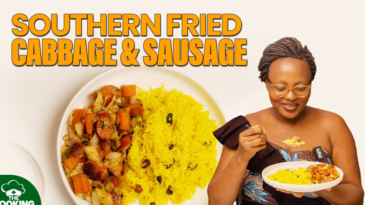 Easy Cabbage & Sausage Stir Fry | Quick Family Meal background