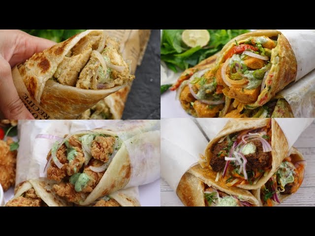4 Best Paratha Roll Recipes,Chicken & Beef Paratha Roll By Recipes Of The World