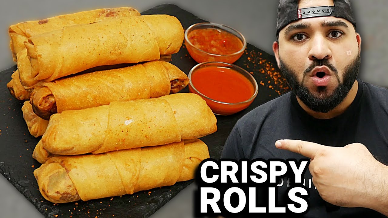 STOP BUYING FROZEN Spring Rolls | Make These CRISPY Chicken Rolls Instead! background