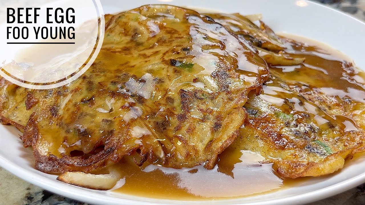 Beef Egg Foo Young | Easy And Delicious Ground Beef Recipe background