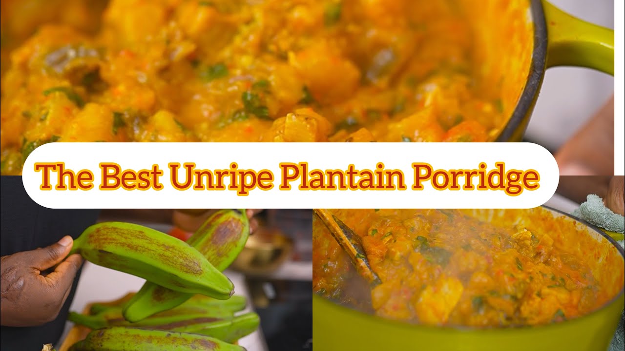 How To Make Plantain Porridge | Very Delicious Nigerian Delicacy background