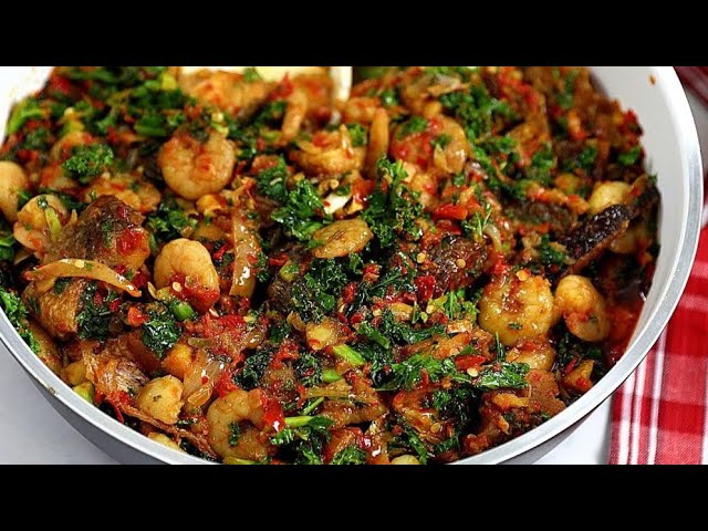 Perfect Nigerian Vegetable Stew - Vegetable Sauce background