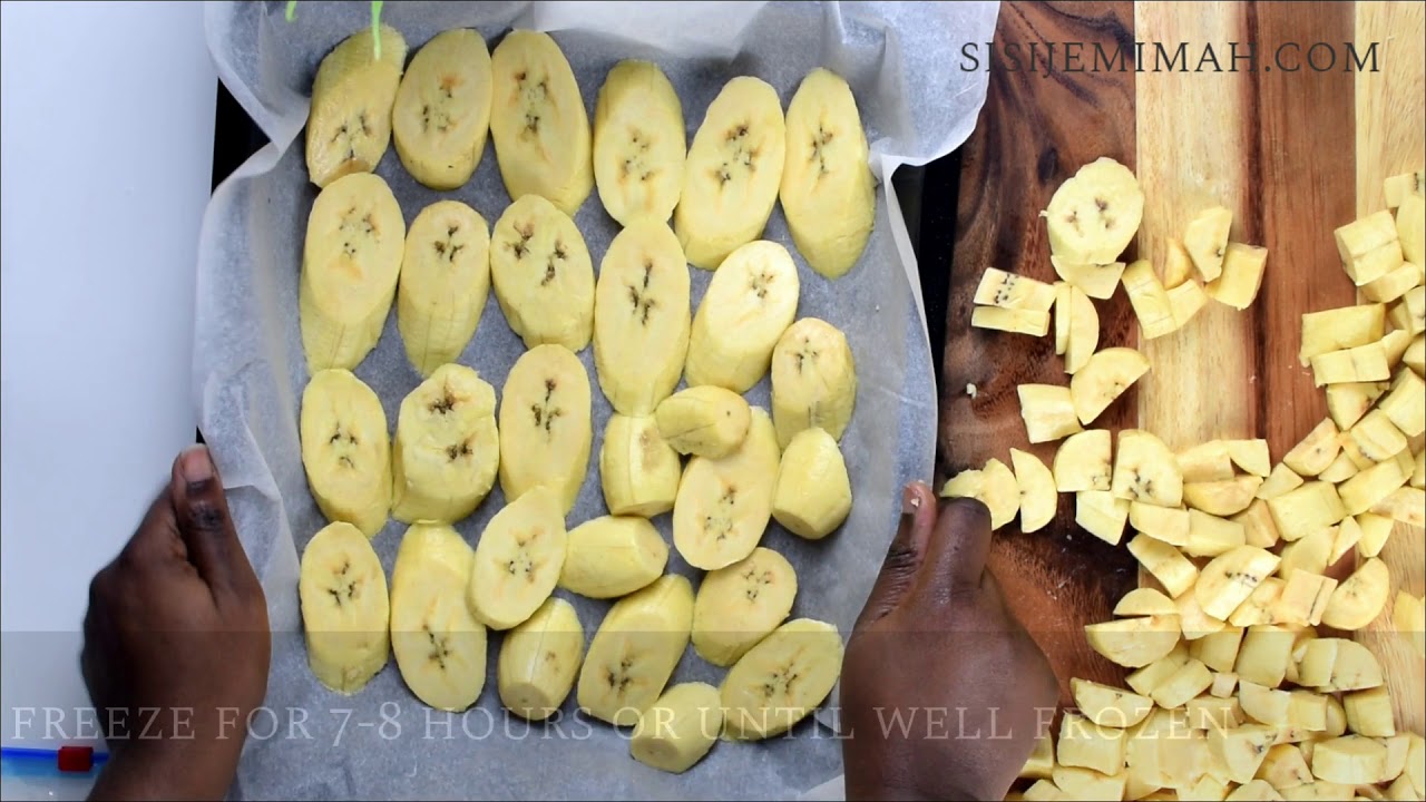 HOW TO PRESERVE PLANTAINS FOR UP TO 12 MONTHS background