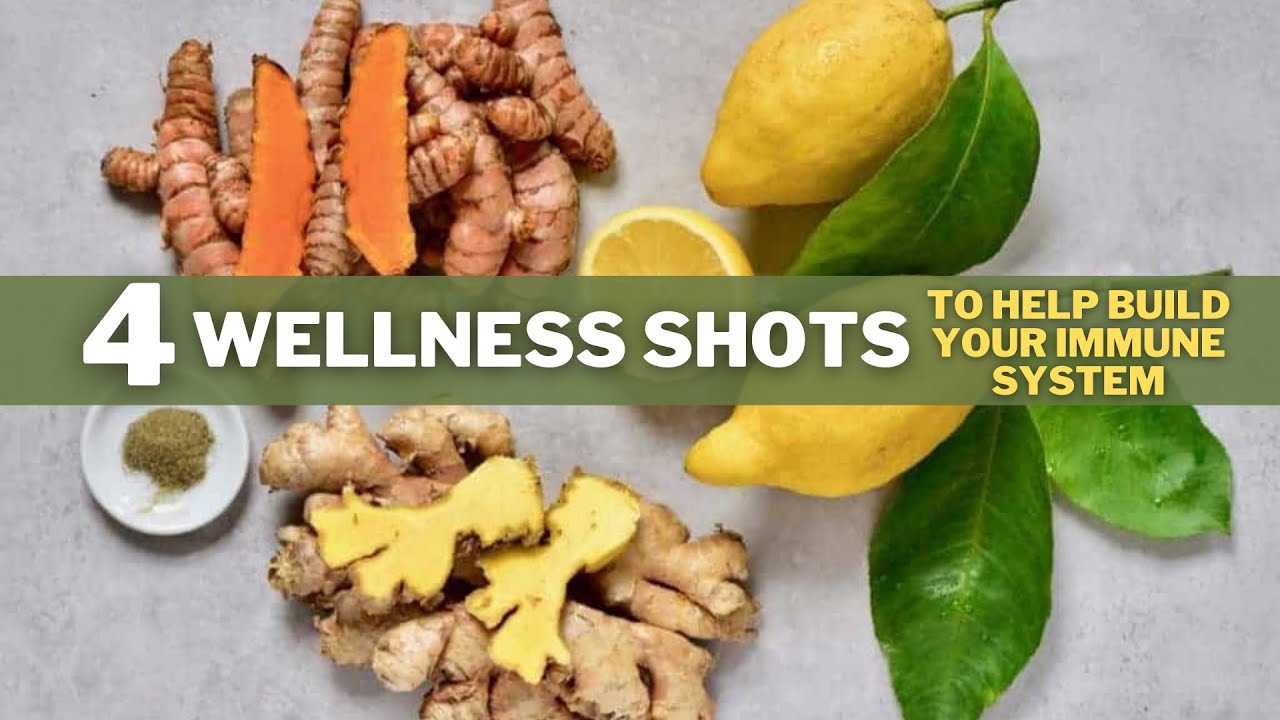 4 Wellness Shots that will help Boost your Immune System background