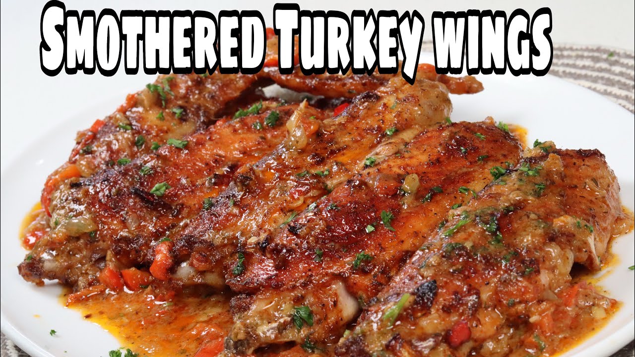 How To Make Cajun Smothered Turkey Wings | Thanksgiving Main Dish Idea background