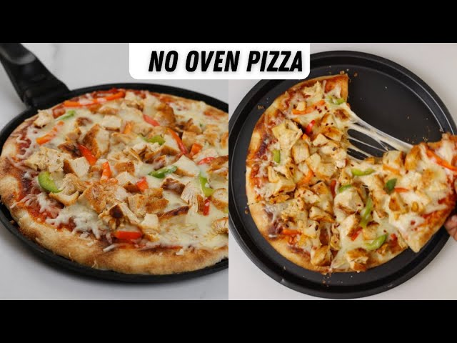 HOMEMADE PIZZA // NO OVEN background