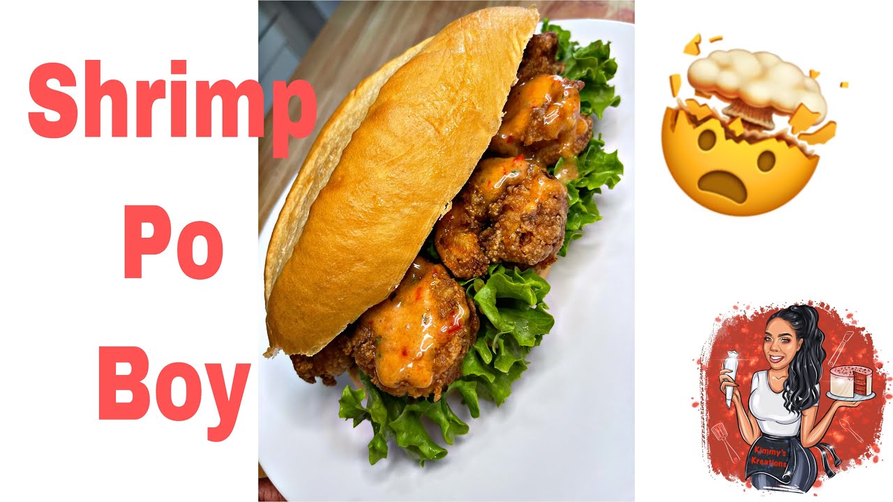 Shrimp Po boy the Kimmy way! W/dat sauce!