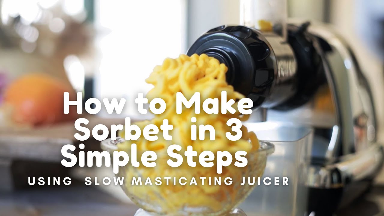 How to Make Sorbet With Your Juicer in 3 Simple Steps background