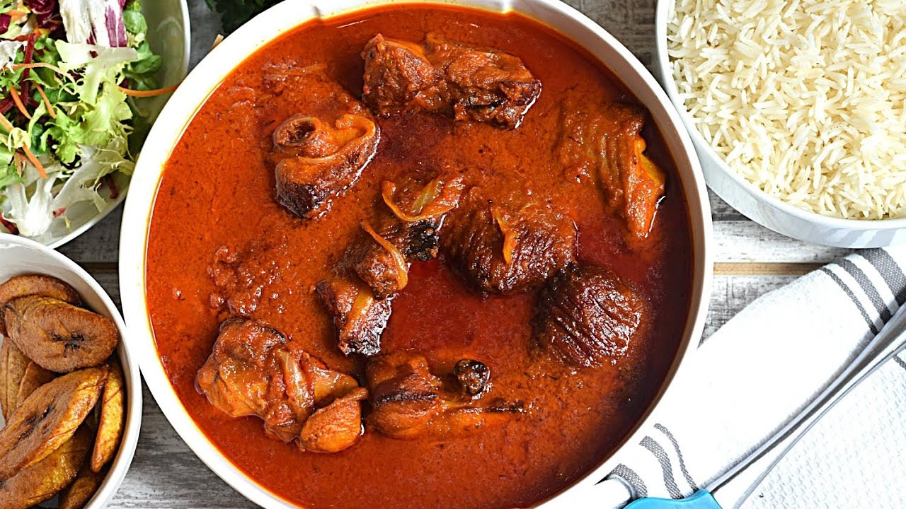 NIGERIAN SMOKED TURKEY STEW RECIPE background