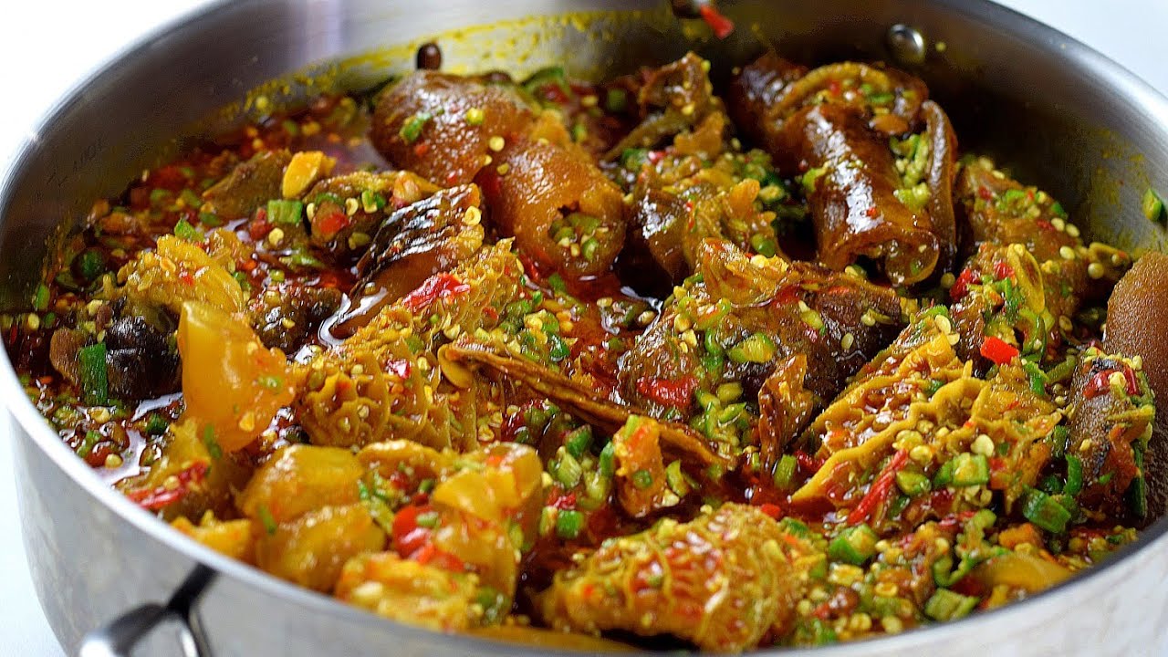 HOW TO MAKE OKRA SOUP - NIGERIAN OKRO SOUP | UPDATED NIGERIAN OKRA SOUP RECIPE background