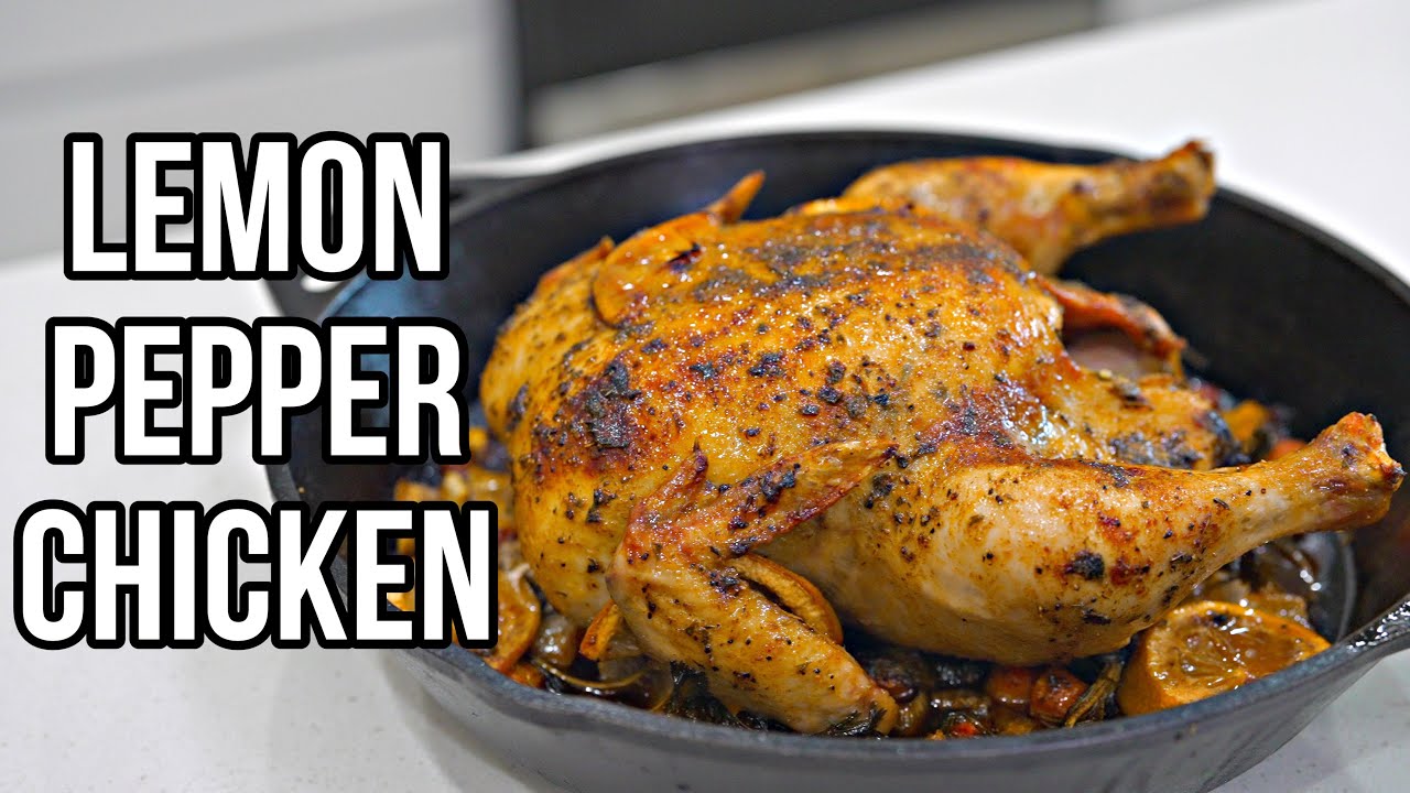 Lemon Pepper Baked Chicken Recipe | Juicy, Flavorful, and Easy to make backdrop