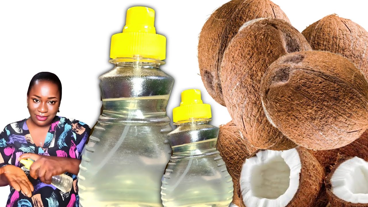 The Most Satisfying Way Make Coconut Oil At Home//Best Coconut Oil Recipe background
