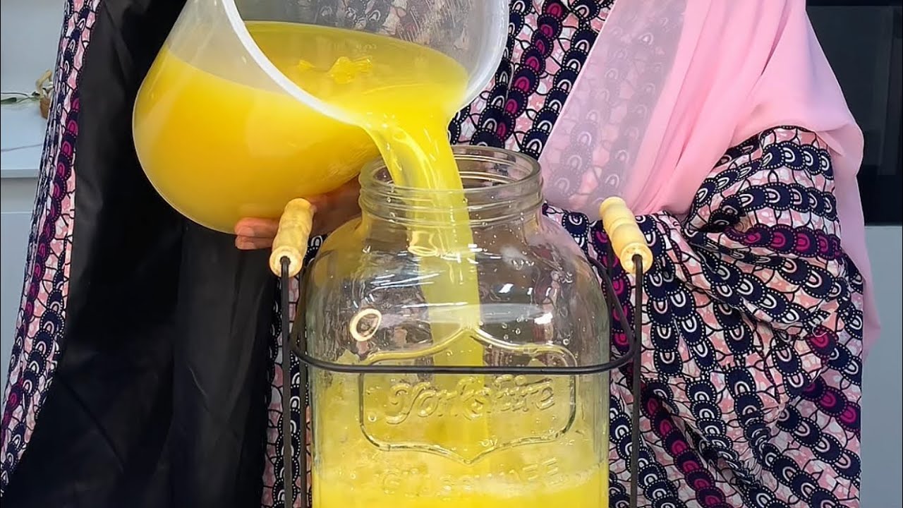 Boiled pineapple mango juice ???
