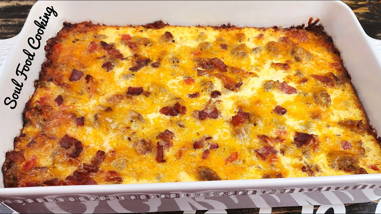 Breakfast Casserole Recipe - How to make the BEST Breakfast Casserole. background