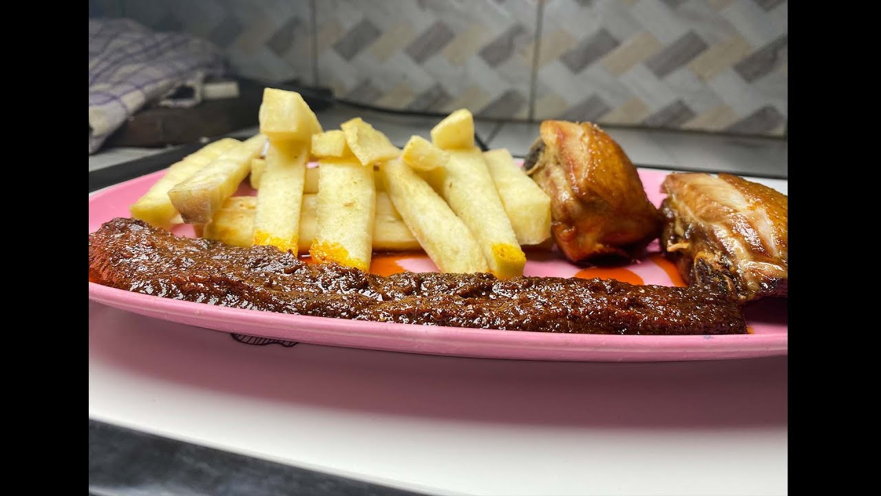 HOW TO MAKE CRISPY YAM AND CHICKEN RECIPE