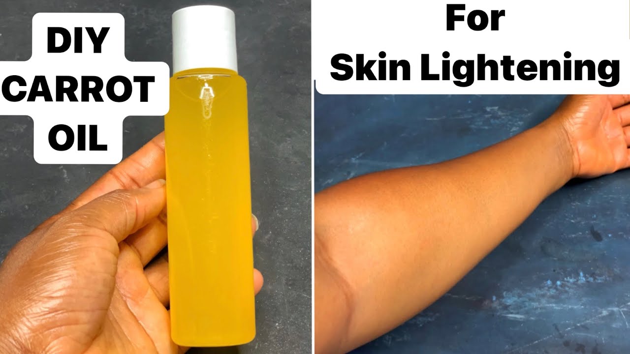 How to make CARROT OIL for SKIN LIGHTENING| 2 ingredients| Best DIY backdrop