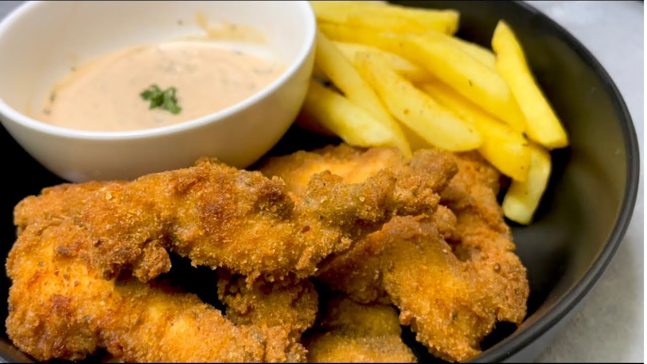 #CHICKENTENDERS RECIPE | #CHICKEN STRIPS | CHICKEN FILLETS background