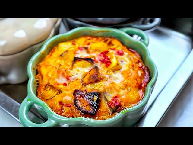 QUICK AND EASY EGG BREAKFAST RECIPE WITH SWEET POTATO AND PLANTAIN / STEP BY STEP